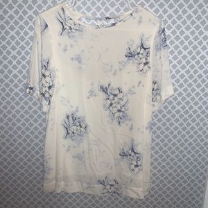 GxF White Floral Top